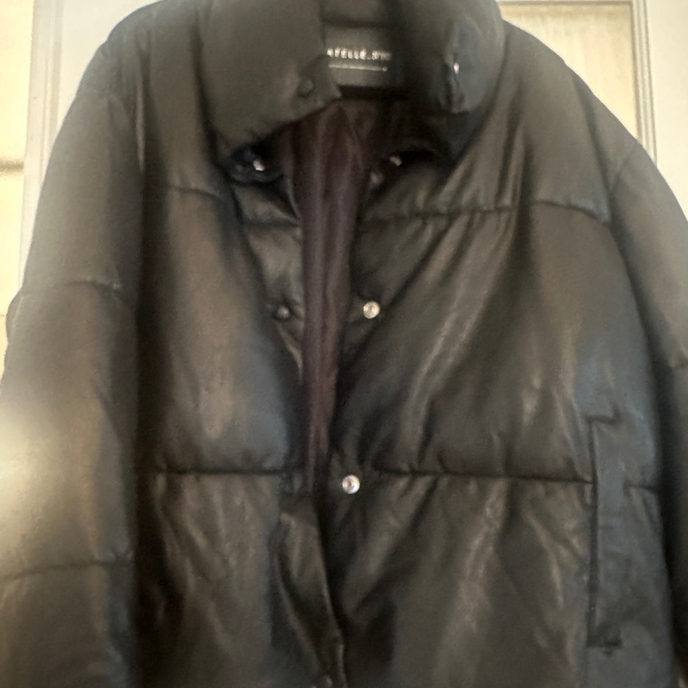 Bagatelle Nyc black faux leather jacket XL NWT